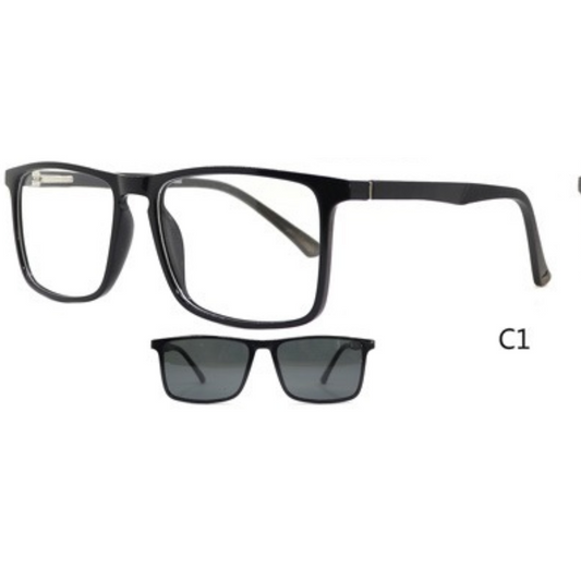 ARMAZÓN PARA LENTES ÓPTICOS DOS EN UNO lente con sobrelentes clip on Celuloide formosa