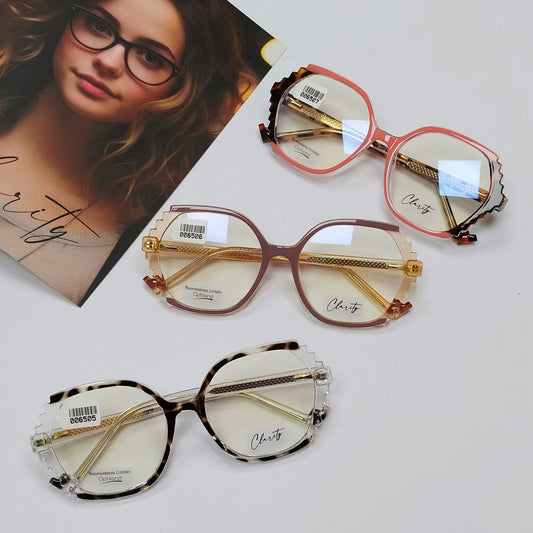 Lentes ópticos CELULOIDE modernos,varillas flexibles,COMODOS.
