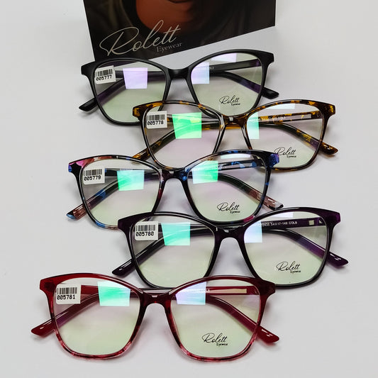 Lentes ópticos CELULOIDE modernos,varillas flexibles,COMODOS.