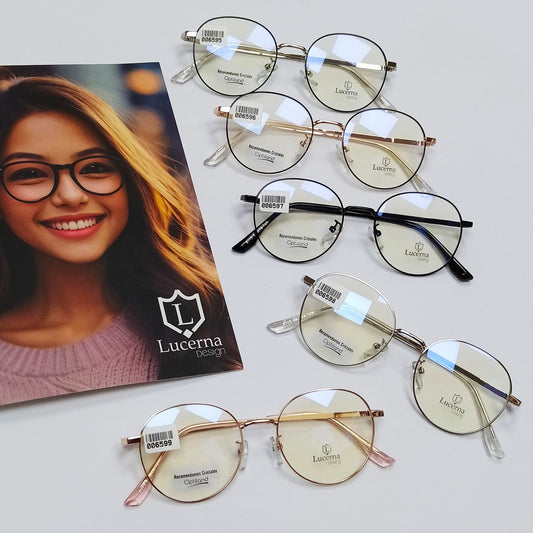 Lentes ópticos METÁLICOS modernos,varillas flexibles,COMODOS.