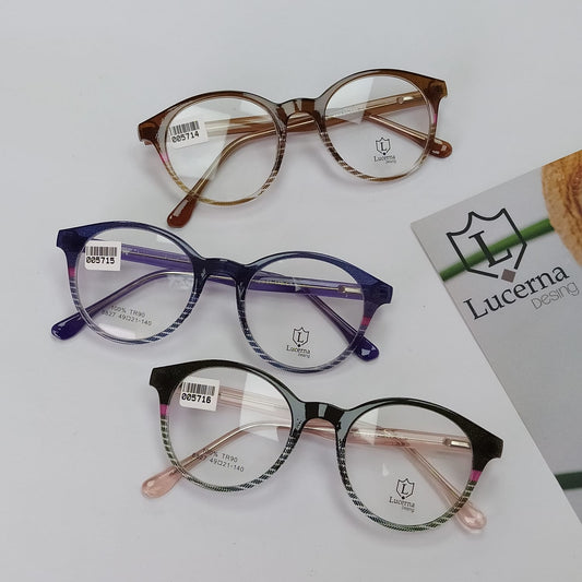 Lentes ópticos Celuloide modernos,varillas flexibles,comodos