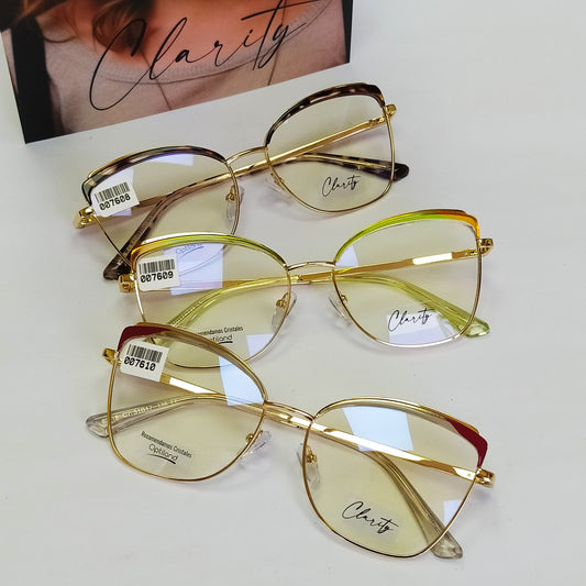 Lentes ópticos METÁLICOS modernos,varillas flexibles,comodos