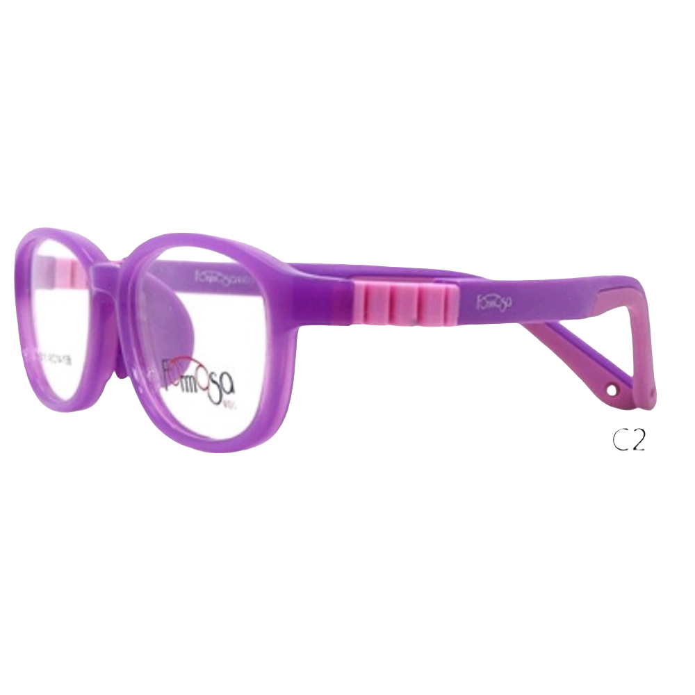 Armazón completamente flexible especial para niños irrompibles a las caídas y golpes fuertes. Además trae plaquetas de silicona mucho más cómodo.