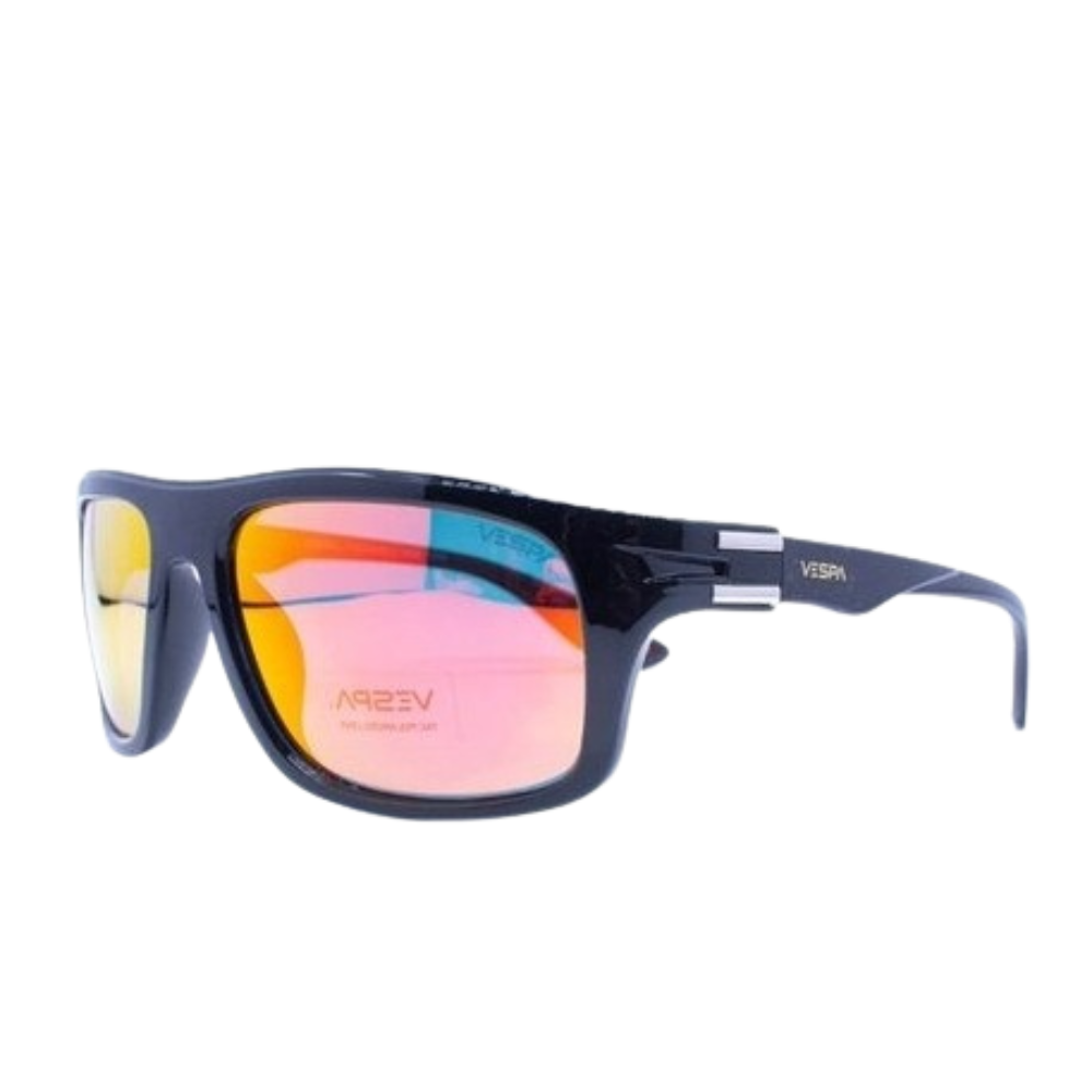 LENTE DE SOL HOMBRE ESPEJADO POLARIZADO DE CELULOIDE DEPORTIVO vespa