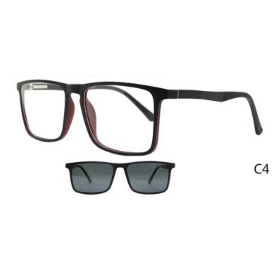 ARMAZÓN PARA LENTES ÓPTICOS DOS EN UNO lente con sobrelentes clip on Celuloide formosa