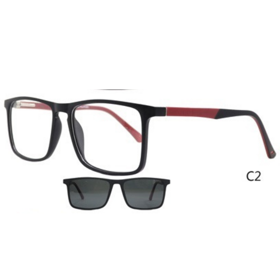 ARMAZÓN PARA LENTES ÓPTICOS DOS EN UNO lente con sobrelentes clip on Celuloide formosa