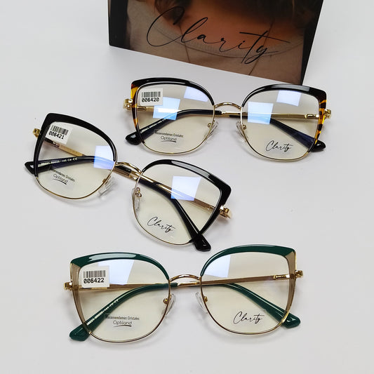 Lentes ópticos METÁLICOS modernos,varillas flexibles,comodos