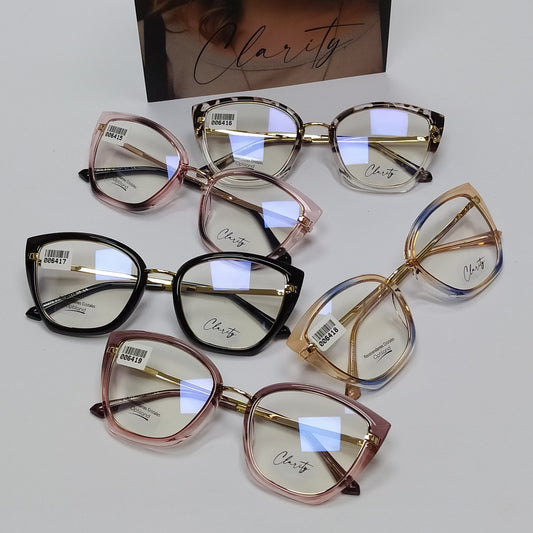 Lentes ópticos CELULOIDE modernos,varillas flexibles,COMODOS.