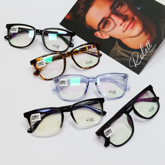 Lentes ópticos CELULOIDE modernos,varillas flexibles,COMODOS.