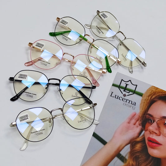 Lentes ópticos METÁLICOS modernos,varillas flexibles,COMODOS.