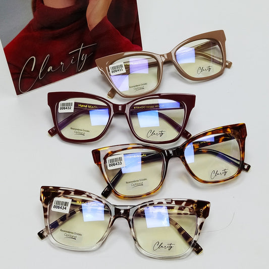 Lentes ópticos CELULOIDE modernos,varillas flexibles,COMODOS.