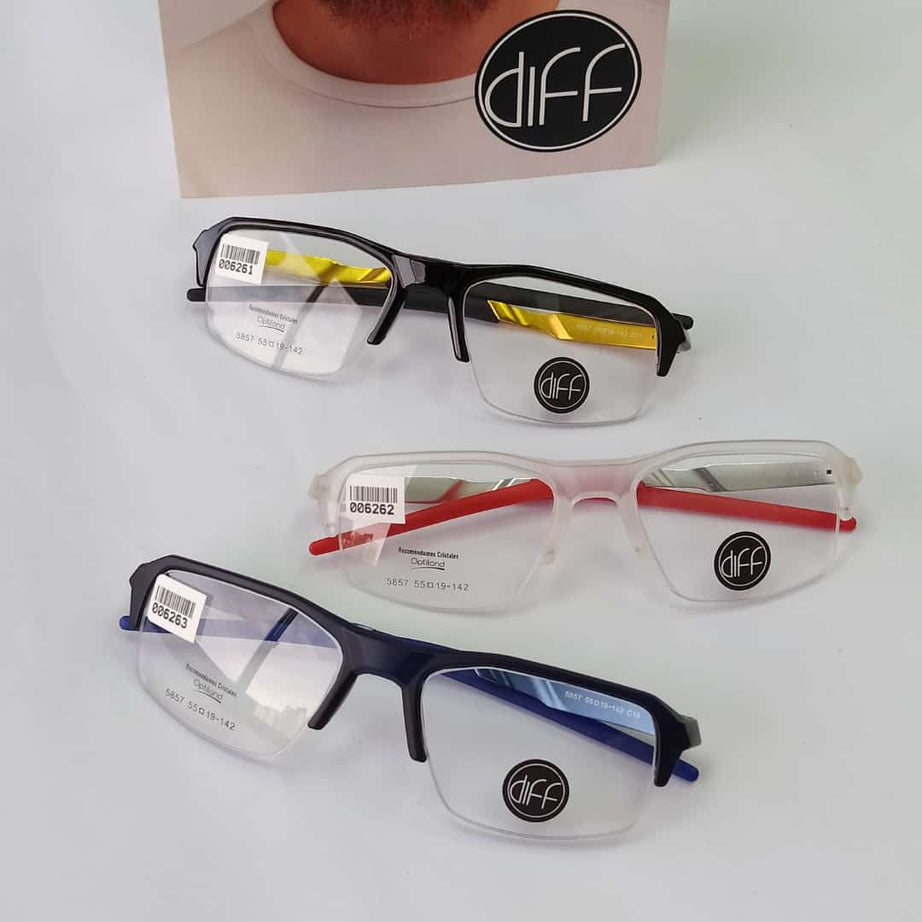 Lentes ópticos Celuloide semi al aire,deportivo modernos,varillas flexibles,comodos