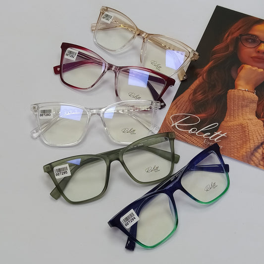 Lentes ópticos Celuloide modernos,varillas flexibles,comodos