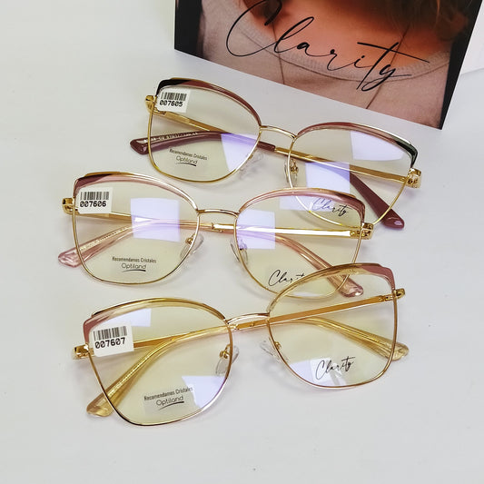 Lentes ópticos METÁLICOS modernos,varillas flexibles,comodos