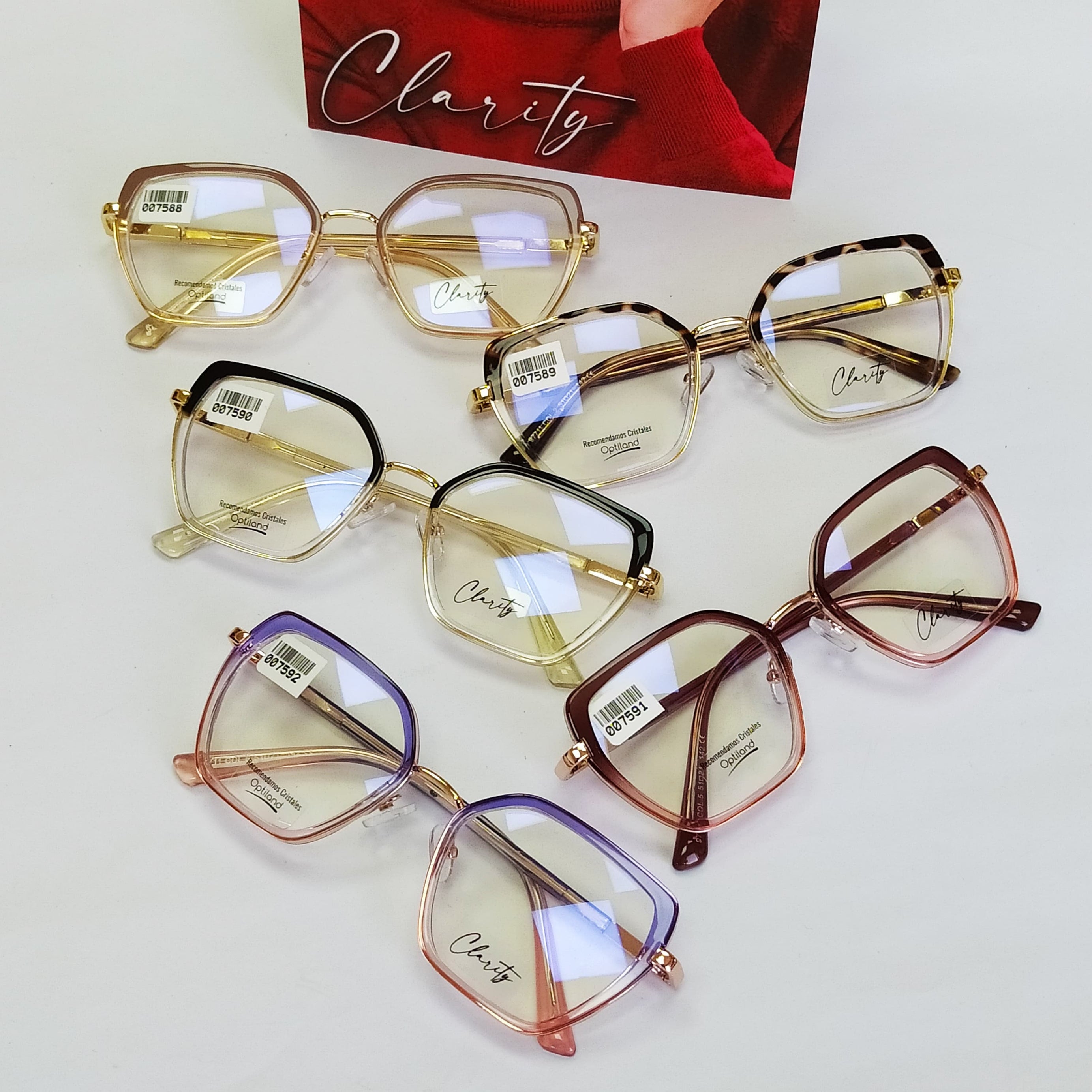 Lentes ópticos metálicos modernos,varillas flexibles,comodos