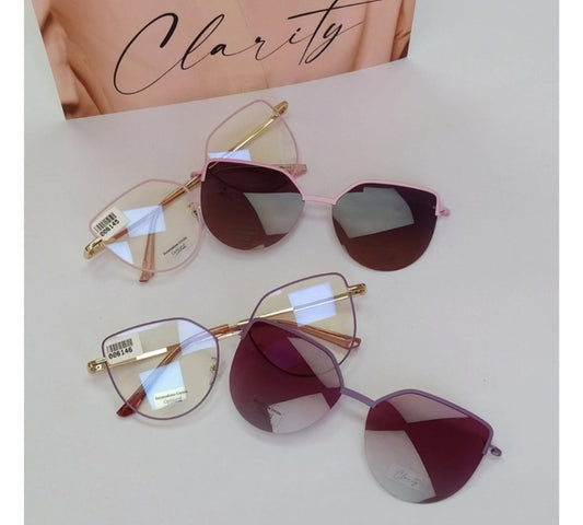 Lentes clip on micas para toda ocasión. Modelo de Metálico  hermosos y livianos.
