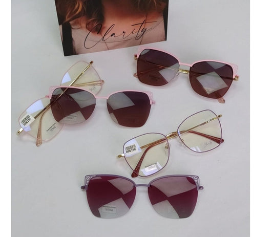 Lentes clip on micas para toda ocasión. Modelo de Metálico  hermosos y livianos.