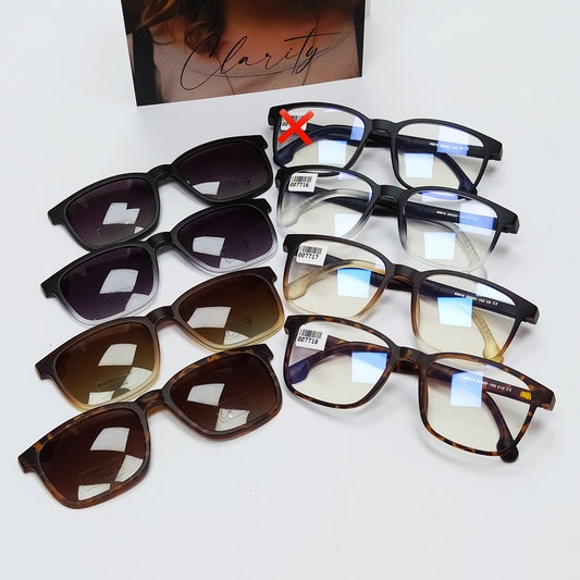 ARMAZÓN PARA LENTES ÓPTICOS DOS EN UNO lente con sobrelentes clip on Celuloide formosa
