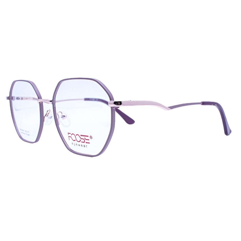 Lentes metálicos hexagonal delgado