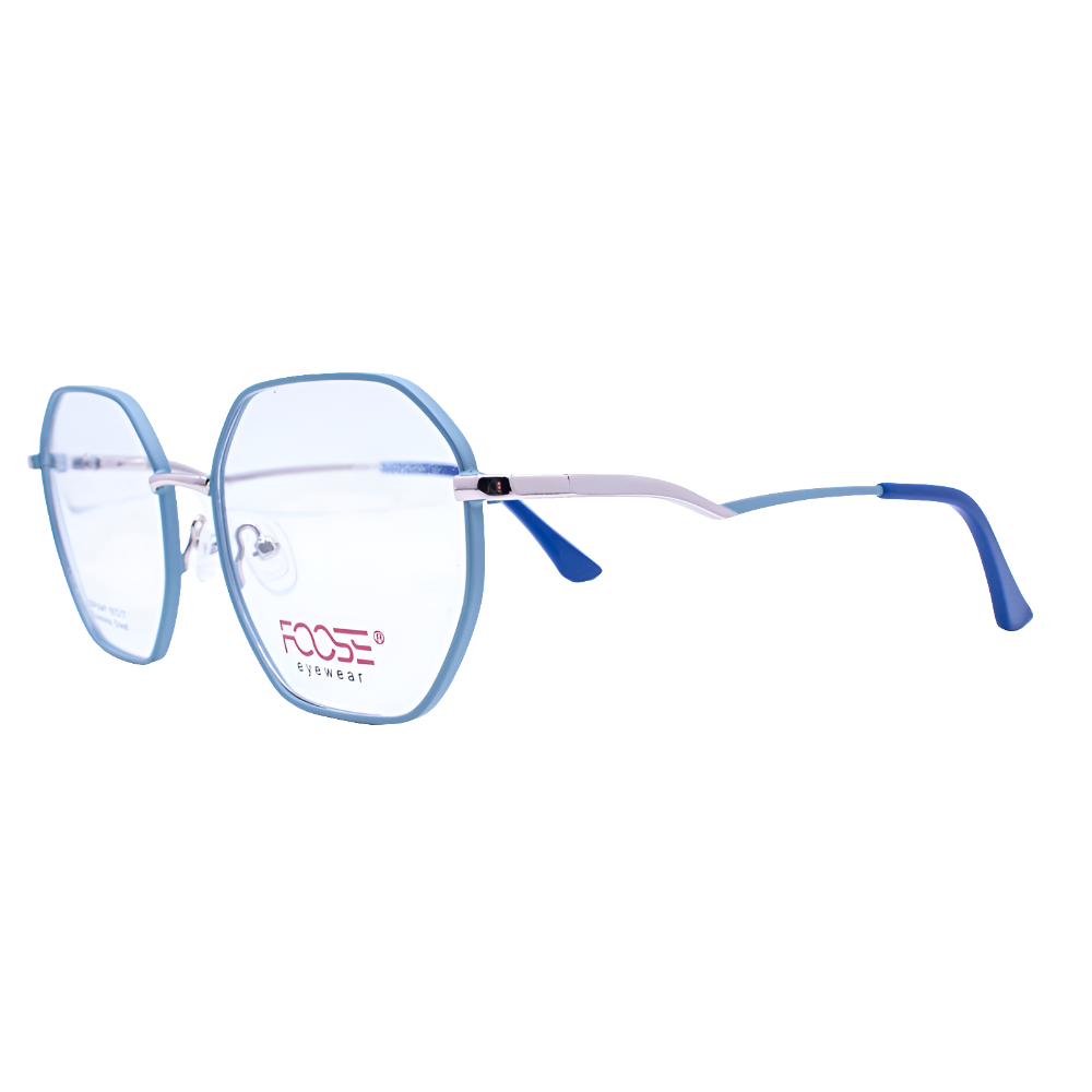 Lentes metálicos hexagonal delgado