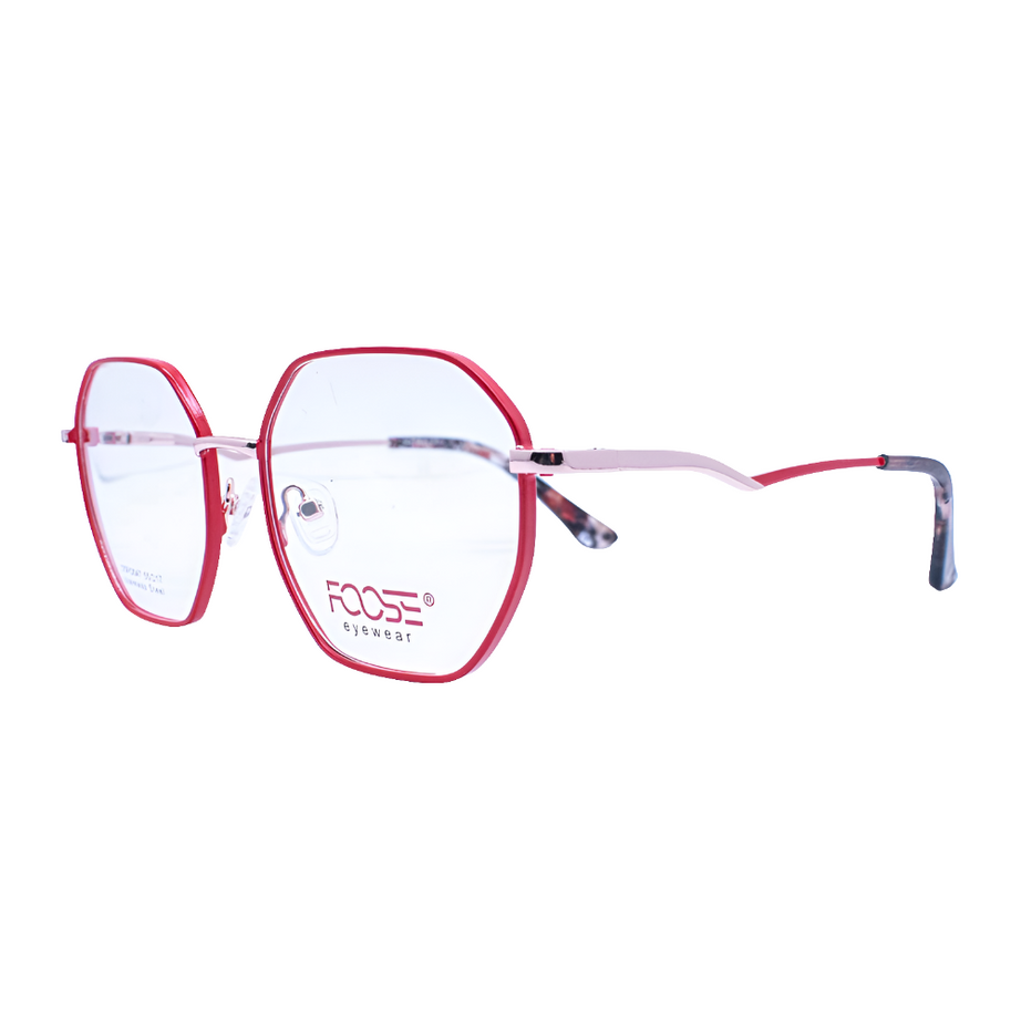 Lentes metálicos hexagonal delgado