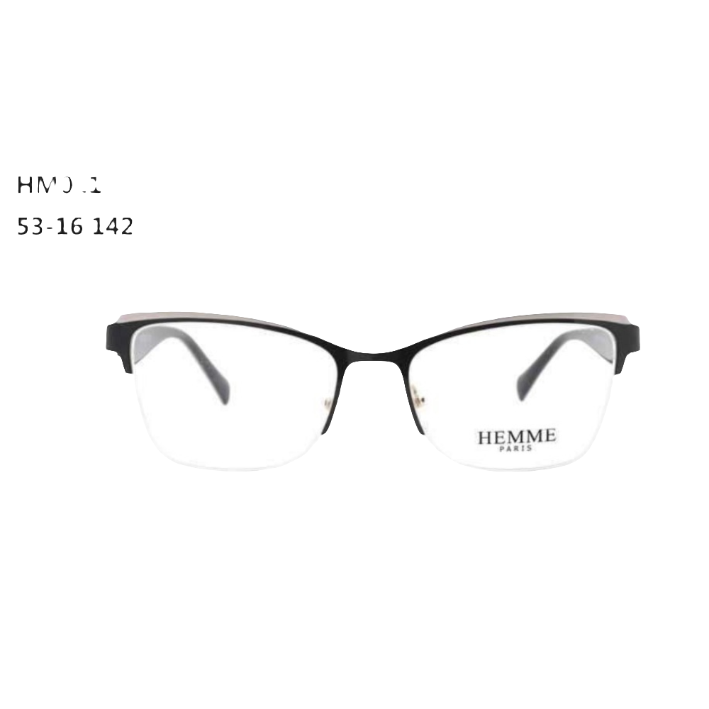 LENTES METÁLICOS SEMI AL AIRE HEMME MUJER HM011 (53-16-142)